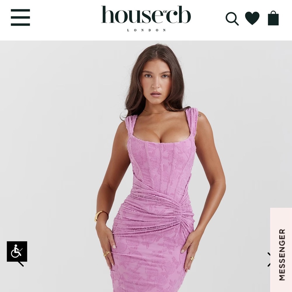 Original House of CB ‘Cesca’ floral pink dress